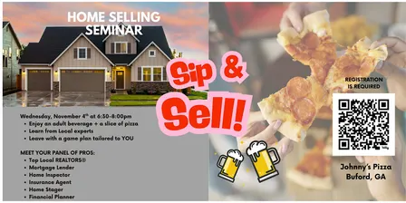 November Sip & Sell: Home Selling Seminar & Pizza Night