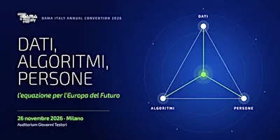 DAMA Italy Annual Convention 2026 - Dati, Algoritmi, Persone