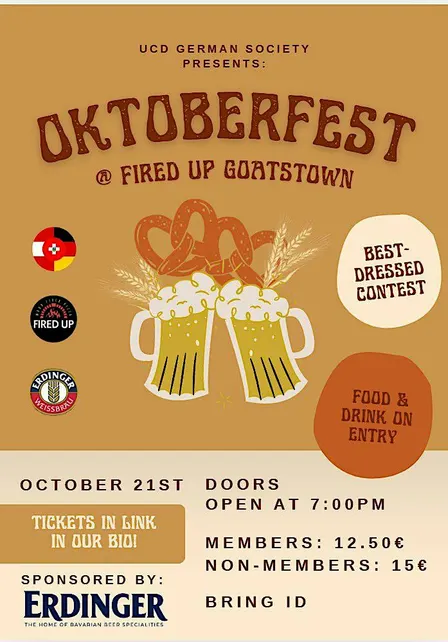 Oktoberfest with UCD German Society