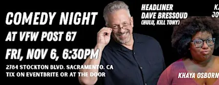 Comedy Night at VFW Post 67, Starring Dave Bressoud
