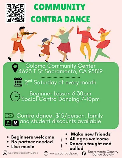 Community Contra Dance Night | Family Friendly Dance