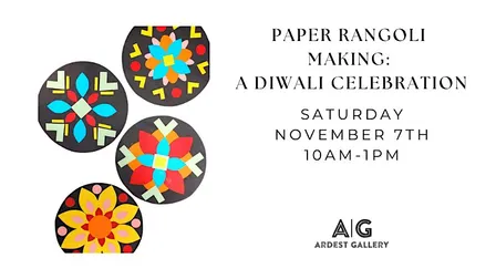 Paper Rangoli Making: A Diwali Celebration