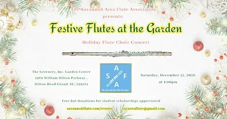 Festive Flutes at the Garden