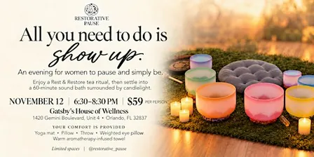 Restorative Pause: Rest & Restore Tea Ritual + Sound Bath