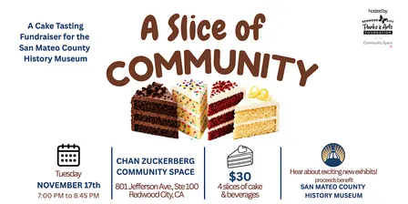 A Slice of Community - a Cake Tasting Fundraiser on Tues. Nov. 17