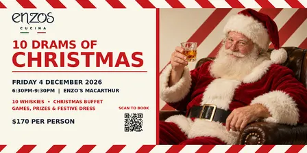 10 Drams of Christmas Returns - A Festive Whisky Night at Enzo's Macarthur