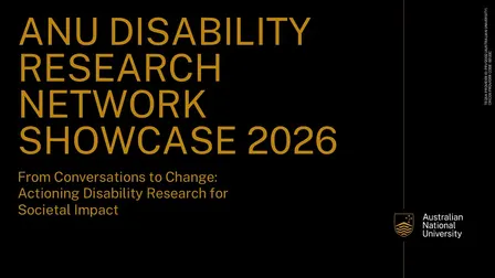ANU Disability Research Network Showcase 2026
