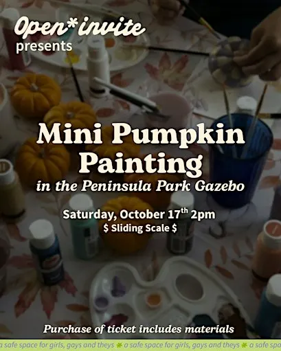 Open* Invite Mini Pumpkin Painting