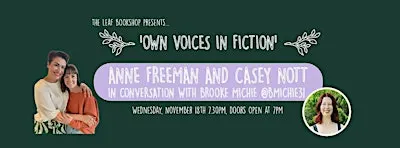Anne Freeman and Casey Nott in Conversation with Brooke Michie