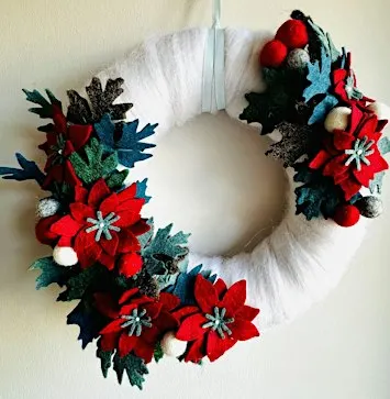 Felted Christmas Wreaths with Syrah Jay | McManus Mondays