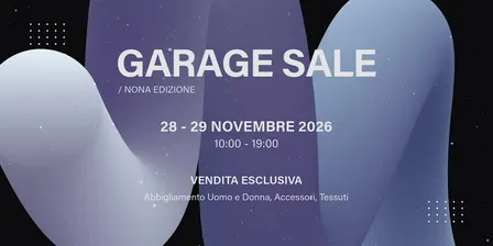 GARAGE SALE | 28 - 29 NOVEMBRE 2026