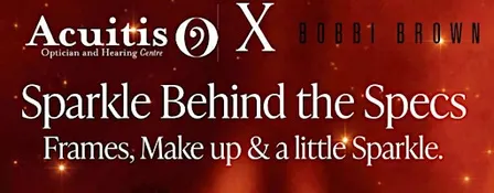 Acuitis X Bobbi Brown. Sparkle Behind the Specs