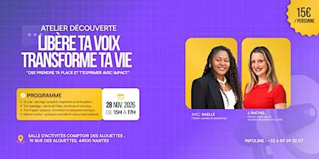 Atelier découverte: Libère ta Voix et Transforme ta Vie
