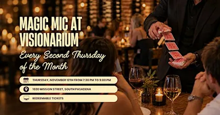 ✨ MAGIC MIC – The Open Mic Magic Show at Visionarium ✨