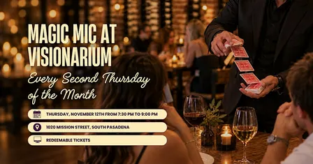 ✨ MAGIC MIC – The Open Mic Magic Show at Visionarium ✨
