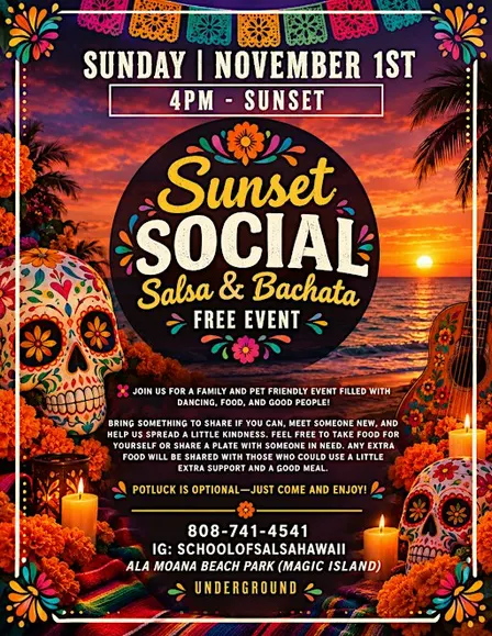 Sunset Social Salsa & Bachata Beach Event!