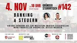 Gründerstammtisch No. 142 - Banking & Steuern für Startups