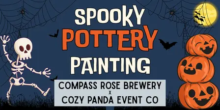 Spooky Pottery Painting with Cozy Panda
