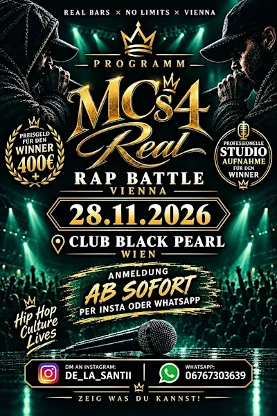 Mc 4 real - Rap Battle & Live Hip-Hop Night | Wien