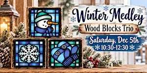 Winter Medley Wood Block Trio