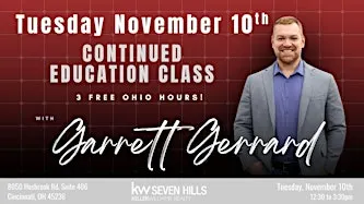 Continued Education Class with Garrett Gerrard