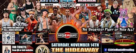 Jackson, MS - Little Mania Mini Wrestling @ The Hideaway