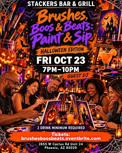 Brushes, Boos & Beats: Sip & Paint
