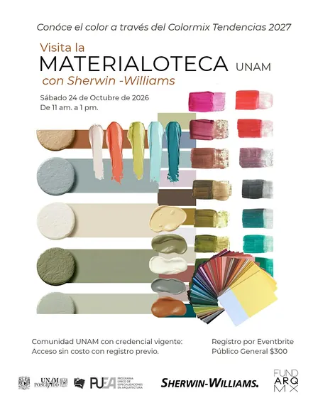Visita a la Materialoteca UNAM: Colormix 2027 Sherwin Williams Mexico