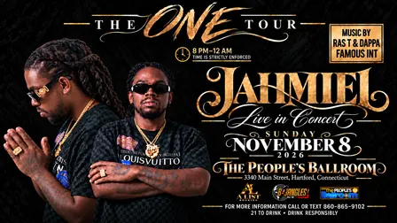 JAHMIEL - THE ONE TOUR HARTFORD CT