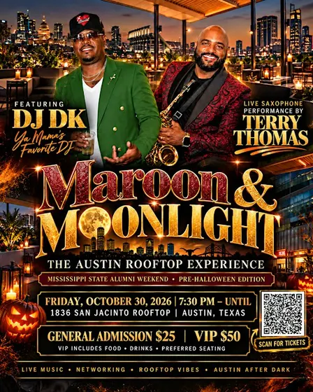 Maroon & Moonlight: Austin Rooftop Experience