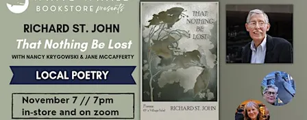 Richard St. John "That Nothing Be Lost" w/Nancy Krygowski & Jane McCafferty