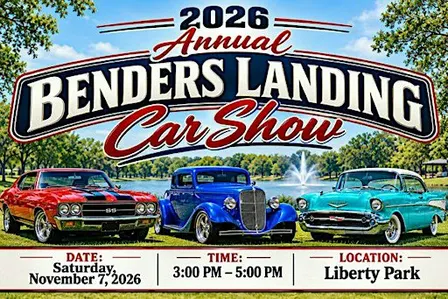 The coolest Car Show in town will be at Benders Landing's Liberty Park!!!