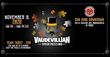Vaudevillian Puzzling: Speed Jigsaw Puzzle Competition