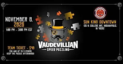 Vaudevillian Puzzling: Speed Jigsaw Puzzle Competition