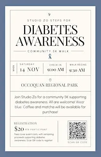STUDIO ZO STEPS  | Diabetes Awareness 5K Walk