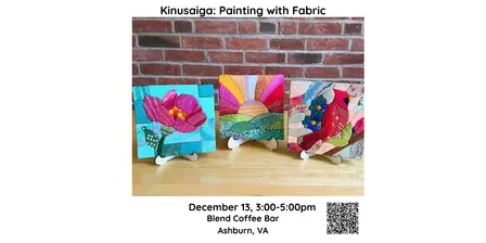 Learn Kinusaiga: Painting with Fabric but no paint or sewing is required