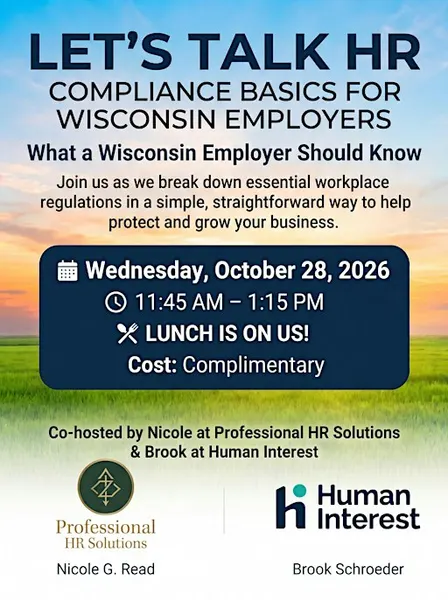 Let's Talk HR: Compliance Basics for Wisconsin Employers