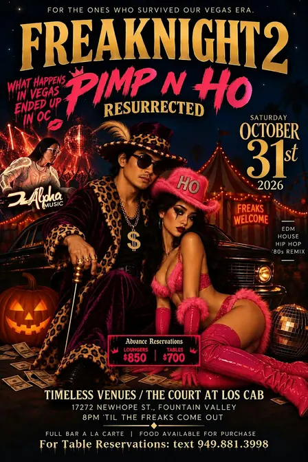 Halloween FreakNight 2: Pimp N Ho Resurrected