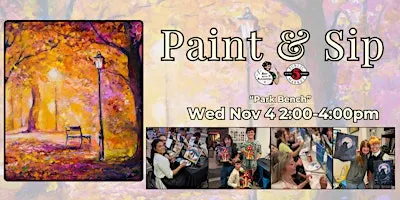 Paint & Sip in Eugene, Oregon   “Park Bench”