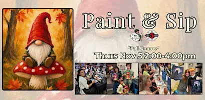 Paint & Sip in Eugene, Oregon  “Fall Gnome”