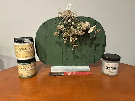 Crackle Pumpkin Painting