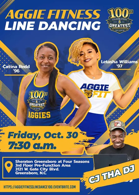 2026 Aggie Fitness Line Dance Class with Letasha Williams and Catina Redd