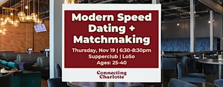 Modern Speed Dating + Matchmaking | 25-40 | Hetero Matches