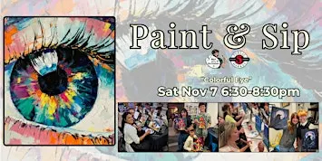 Paint & Sip in Eugene, Oregon “Colorful Eye”