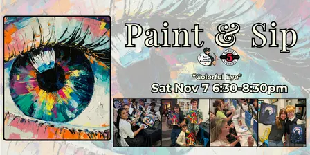 Paint & Sip in Eugene, Oregon “Colorful Eye”