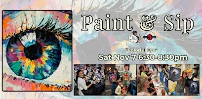 Paint & Sip in Eugene, Oregon “Colorful Eye”
