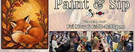 Paint & Sip in Eugene, Oregon “Sleeping Fox”