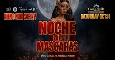 Noche De Mascaras At Casa Tequila Prime - Walled Lake MI. Halloween Social
