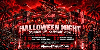 MIAMI Halloween Party (FREE RUM PUNCH)