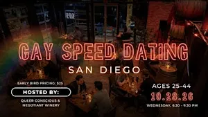 Gay Speed Dating (Ages 25-44)